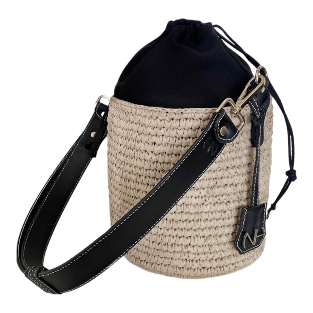 NOAM HAZAN KAIA BUCKET BAG IN BLACK
